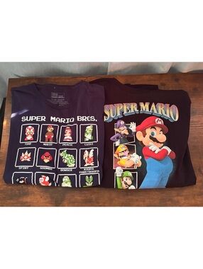Super Mario Nintendo T-Shirts Men’s 3X – Lot of 2